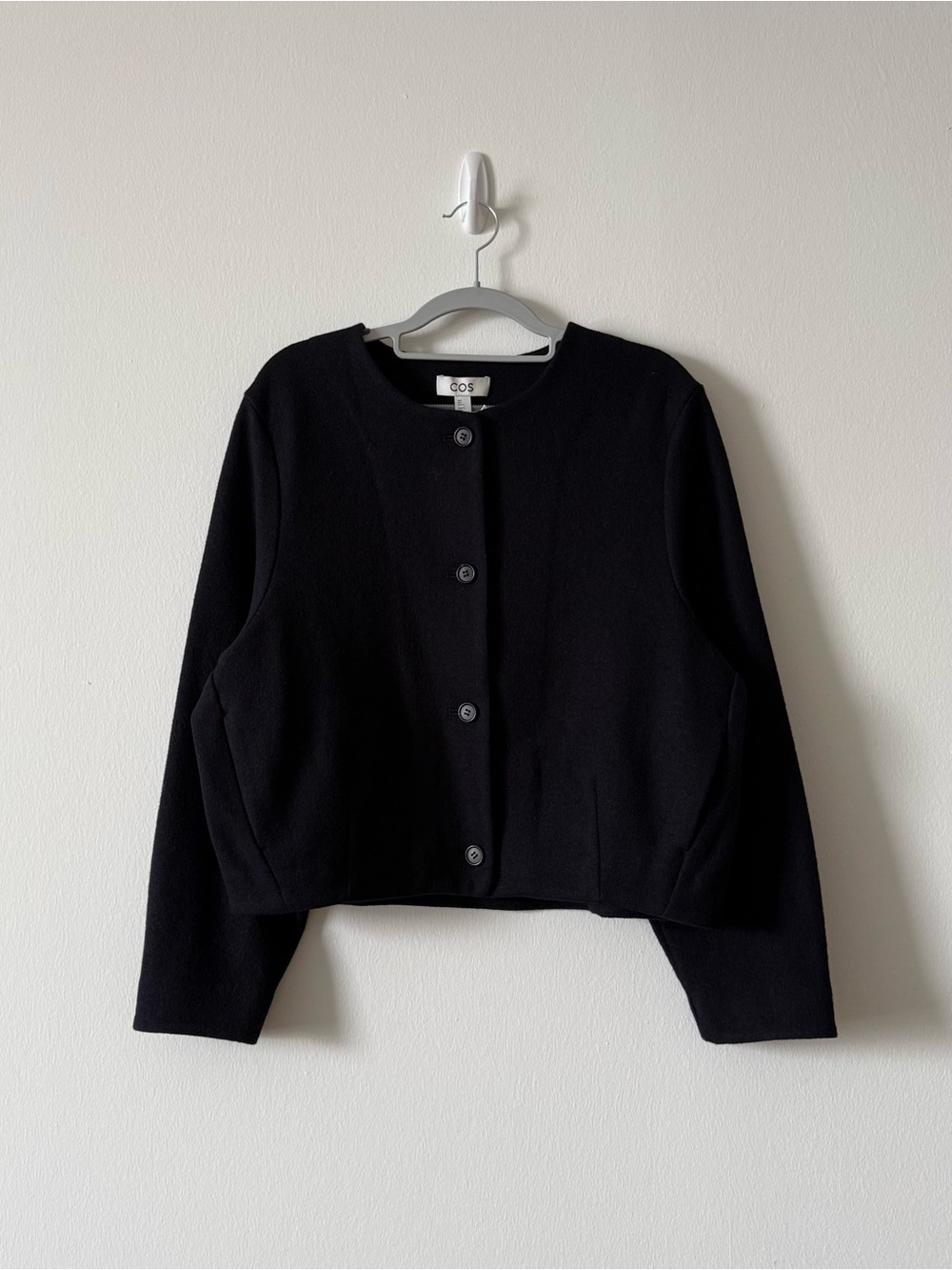 NWT COS Boiled merino wool cardigan
